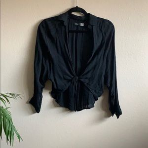 Urban Outfitters Tie Front Top